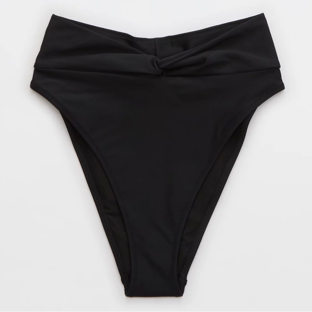 ⭐️ NWT AERIE Twist High Cut Cheeky Bikini Bottoms!